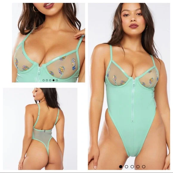 Savage x Fenty tutti frutti bodysuit teddy - Picture 2 of 6